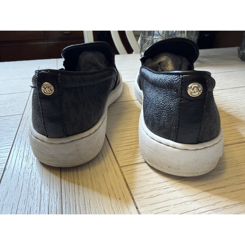 Michael Kors Women's Keaton Black Slip On Logos Loafers Shoe Size 8.5‎ M Casual - Picture 5 of 12